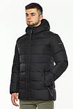 Чорна чоловіча тепла курточка на зиму модель 37055, фото 4