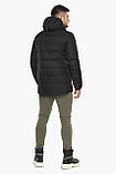 Чорна чоловіча тепла курточка на зиму модель 37055, фото 5