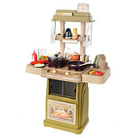 Іграшкова Кухня 47 предметів, кухня з набором посуду і продуктів, пар, звук, світло, дитяча кухня (TD889-301)