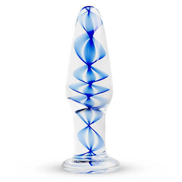 Скляна анальна пробка з внутрішньої спіраллю Gildo Glass Buttplug No. 23, фото 1