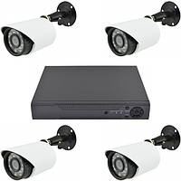 Full HD Готовый комплект Видеонаблюдения на 4 камеры UKC уличная система видеонаблюдения CBR