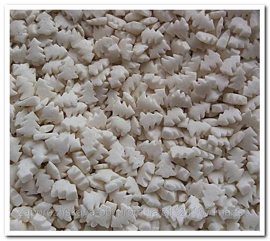 Ялинки білі посипка цукрова декоративна 40 г, фото 1