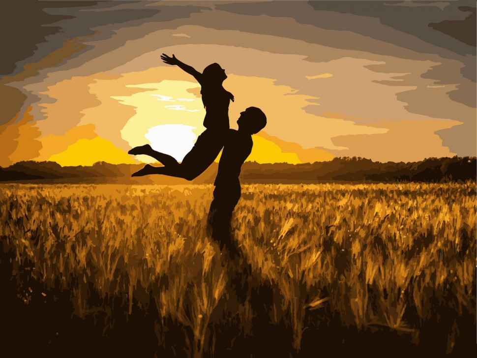 Картина за номерами 40х50 см. Выльні та закохані АС10209, фото 1