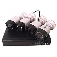 Комплект DVR регистратор 4-канальный и 4 камеры DVR CAD D001 KIT TR, код: 6831408