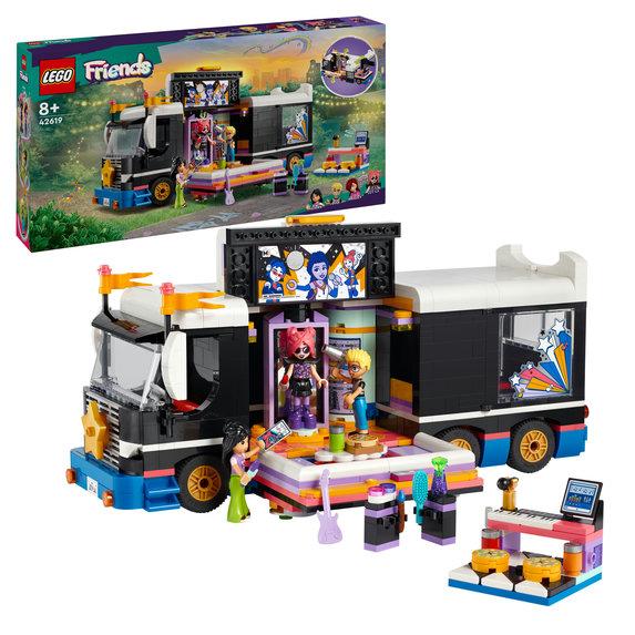 Конструктор Лего Френдс Музичний автобус попзірки Lego Friends Pop Star Music Tour Bus 42619