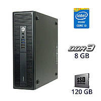 Компьютер HP ProDesk 600 G2 SFF / Intel Core i3-6100 (2 (4) ядра по 3.7 GHz) / 8 GB DDR3 / 120 GB SSD / Intel