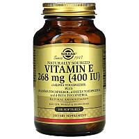 Вітамін E Solgar Vitamin E 400 IU 268 mg 100 Softgels MP, код: 7521073