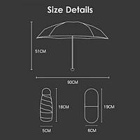 Зонтик для девушек / Зонтик umbrella / Маленький зонт женский / Зонт маленький. DA-874 Цвет: желтый