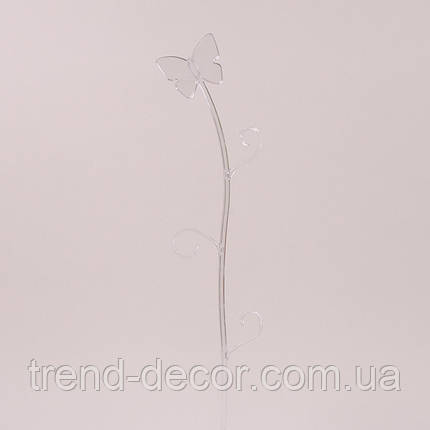 Підпорка для орхідей Метелик прозора 82092, фото 2