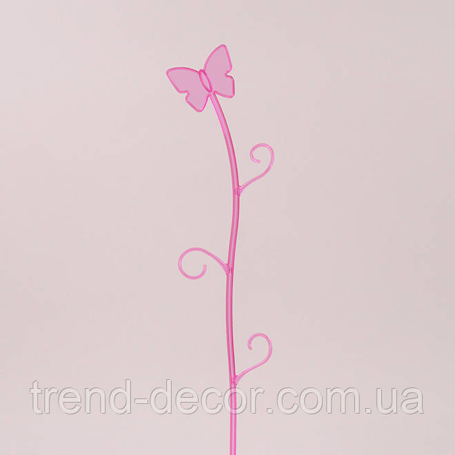 Підпорка для орхідей Метелик рожева 82093