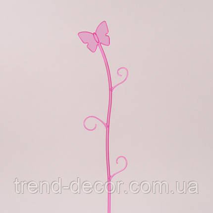 Підпорка для орхідей Метелик рожева 82093, фото 2