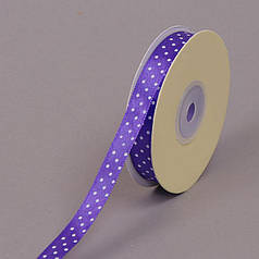 Стрічка крапка фіолетова 1,2 см. (25 м.) 25654