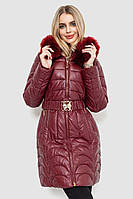 Куртка женская зимняя, цвет бордовый.