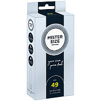 Презервативи Mister Size — pure feel — 49 (10 condoms), товщина 0,05 мм
