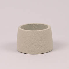 Кашпо з цементу кремове D-11 см. 39476
