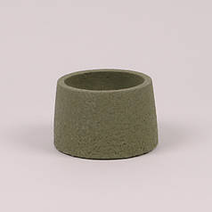 Кашпо з цементу оливкове D-11 см. 39479