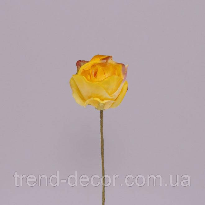 Квітка Троянда пастель жовта 70371