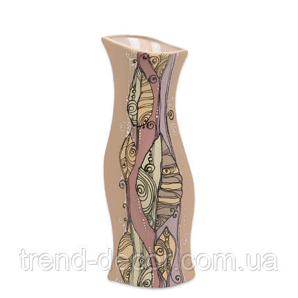 Ваза керамічна Наталі (Унікальний візерунок на кожній вазі !!!) H-39 см. 4342, фото 2
