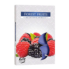 Свічка чайна таблетка ароматична Bispol Лісові фрукти D-3,9 см. 6 шт. 27245
