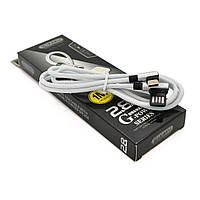 Кабель iKAKU KSC-028 JINDIAN charging data cable for Type-C, Silver, длина 1м, 2.4A, BOX l