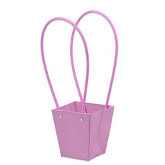 Паперова фіолетова сумочка для квітів (10 шт.) 39123