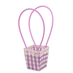 Паперова фіолетова сумочка для квітів (10 шт.) 39238