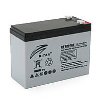 Аккумуляторная батарея AGM RITAR RT12100S, Gray Case, 12V 10.0Ah ( 151 х 98 х 95 (101 ) ) Q8 d