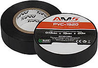 Изолента AMS PVC-1920 матовая 0.13x19; 20м черная ПВХ (0+80 ) цена за 1 шт l