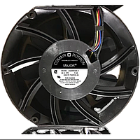 Кулер для охлаждения серверных БП MAJOR Modrl JQ24K6QDLX DC sleeve fan 2pin под пайку - 150*150*25мм, 24V/1.6