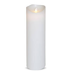 Свічка LED біла D-7,5 см. H-23 см. 34470