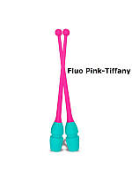 Булави для художньої гімнастики Pastorelli 41 cm Masha/Fluo Pink-Tiffany FIG 02615