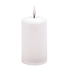 Свічка пластикова LED біла H-16 см. 27759