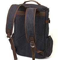 Рюкзак текстильный дорожный унисекс с ручками Vintage 20663 Черный высокое качество