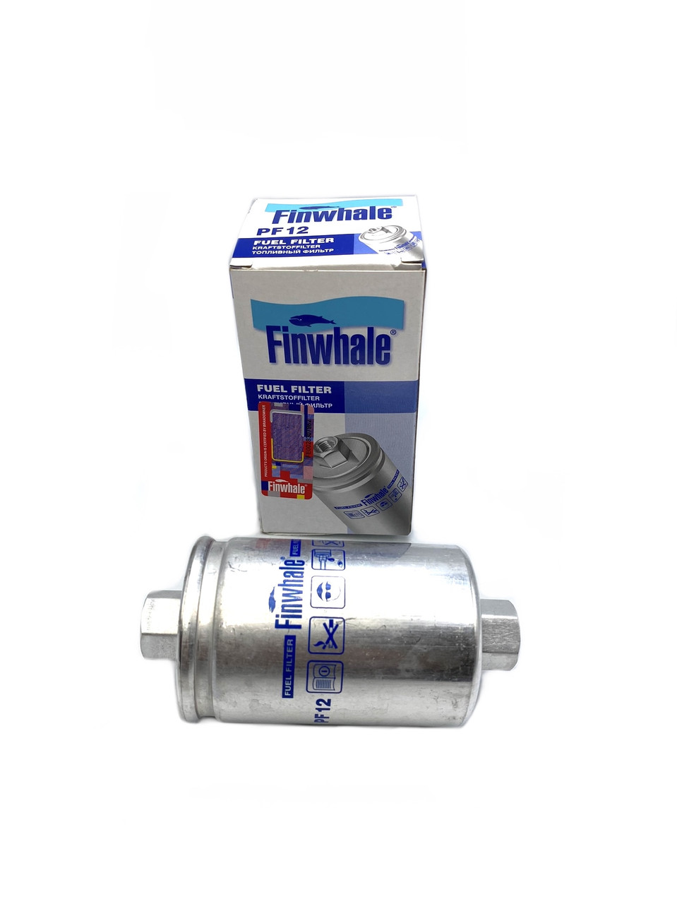 Фільтр паливний тонкого очищення FINWHALE для ваз 2104 2105 2107 21214 2108 2109 21099 2115 інжектор гайка odt