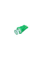 Светодиодная лампа AllLight T10 12V 1 диод 0.45w GREEN (T1012V) mo