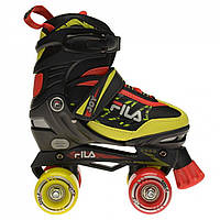 Детские роликовые коньки Fila Joy Quad Black/Red/Lime Доставка від 14 днів - Оригинал