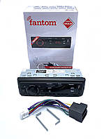 Автомобильная магнитола Fantom 1 DIN FM Black Red USB SD усил. кач.звука Bluetooth 4x40W (FP-312R) mo