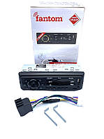Автомобильная магнитола Fantom 1 DIN FM Black Green USB SD усил. кач.звука Bluetooth 4x40W (FP-312G) mo