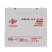 Акумулятор гелевый LPM-GL 12V - 55 Ah l