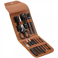 Набор для маникюра LEANDRO LIDO "Monza" Manicure Set 13 pcs black Доставка від 14 днів - Оригинал Набор для маникюра LEANDRO LIDO "Monza" Manicure Set 13-piece brown Доставка від 14 днів, Набор для маникюра LEANDRO LIDO "Monza" Manicure Set 13-piece brown