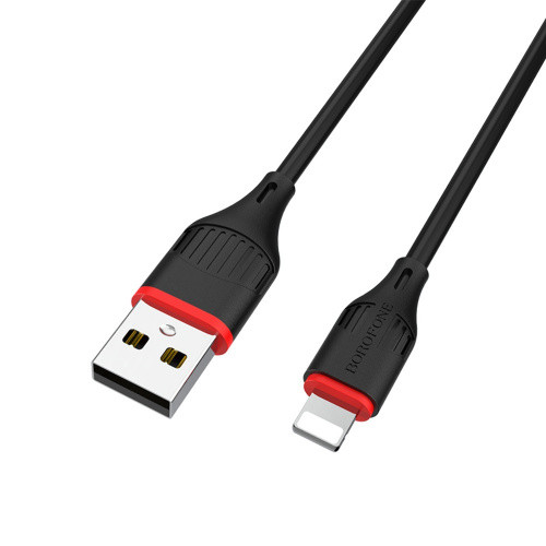 Кабель Borofone BX17 USB - Lightning 1m (Чорний)