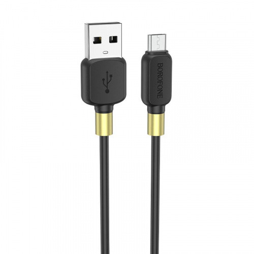 Кабель Borofone BX59 USB - MicroUSB 2.4A/1m (Чорний)