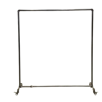 Міцна металева вішалка на коліщатках 120х150см Clothes Rack Black Стійка для речей