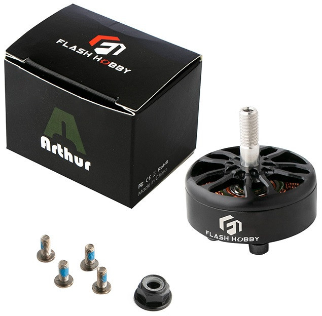 Мотор для FPV дрона 2808 4-6S 1100KV FLASHHOBBY Arthur A2808, безколекторний