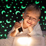 Плед, що світиться в темряві, плюшеве покривало Blanket kids Magic Star 150х100 см флісова ковдра. GK-527 Колір: сірий, фото 8