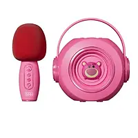 Акустика портативная Infinity Dickey YG-30 Pink + 1 караоке-мікрофон