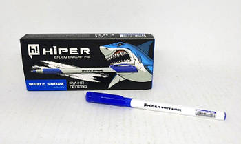 Ручка гелевая Hiper White Shark  синяя, ЦЕНА ЗА 10ШТ HG-811СИН