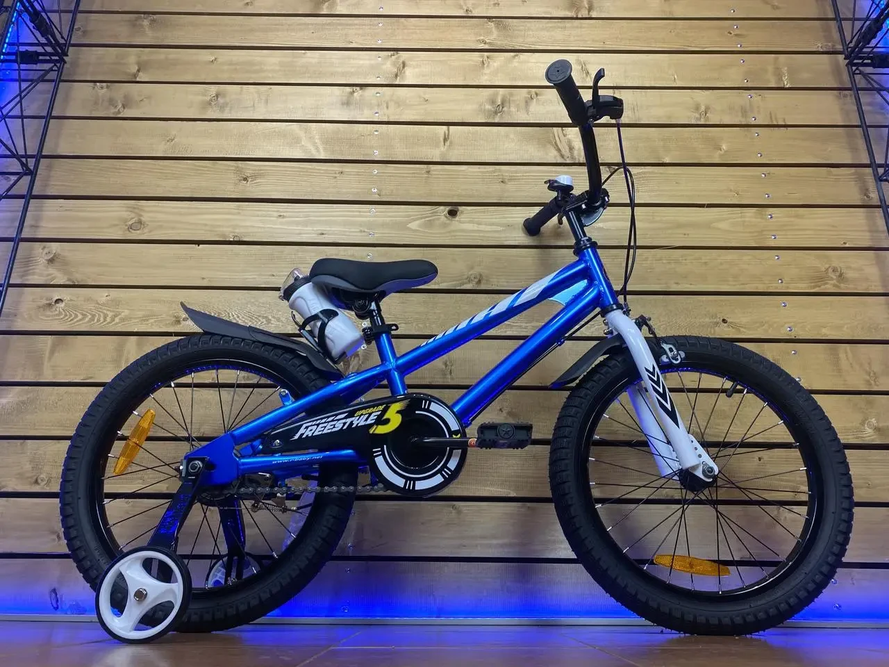 Дитячий велосипед 18" Royal Baby BMX FREESTYLE ST синій на зріст 105-115 см