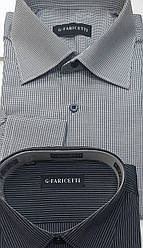 Сорочка чоловіча G-Faricetti  9949 біло-чорна клітинка