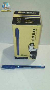 Ручка маслянная Hiper Accord, синяя (50 шт.) HO-500син